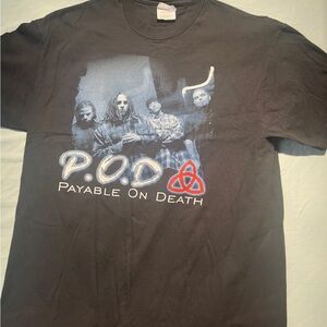Black P.O.D. Graphic T-Shirt